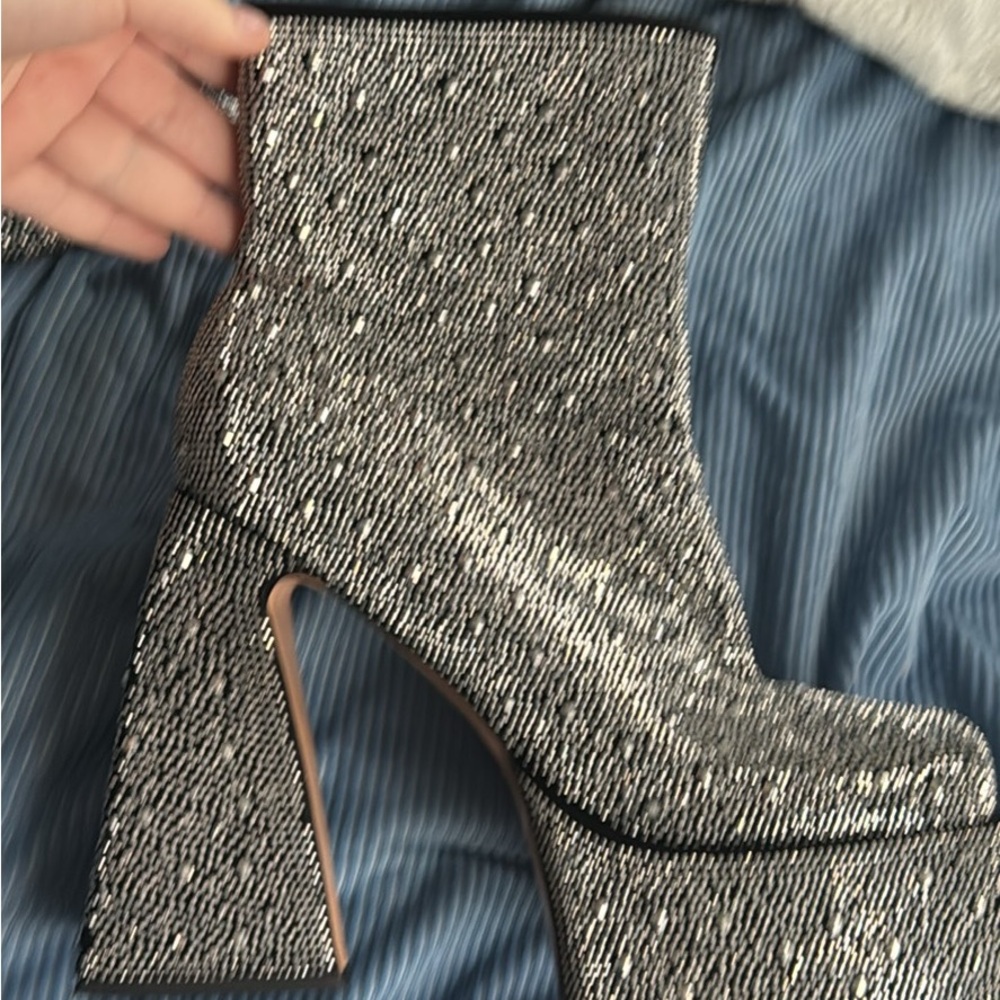 Cute Rhinestone boots.